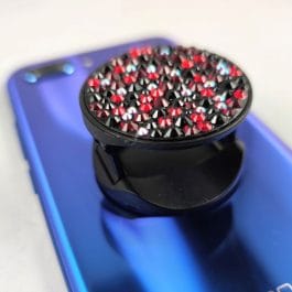 Crystal Covered Phone Grip (Black)