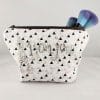 Rhinestone Bonjour Makeup Bag