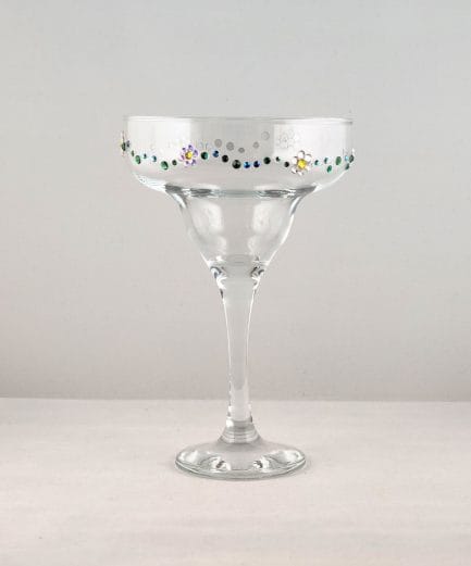 Daisy Chain Rhinestoned Glass