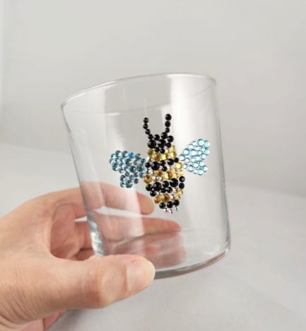 Sparkle Bumble Bee Glass