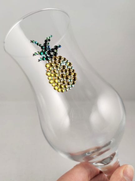 Pineapple Sparkle Glass