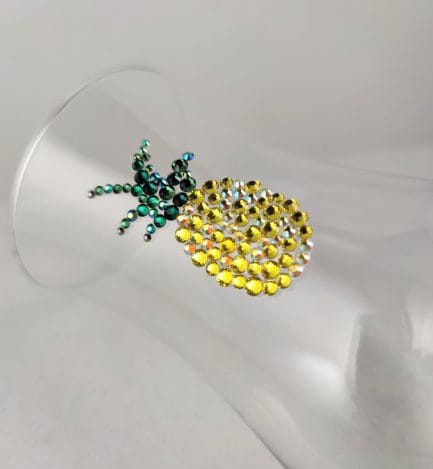 Pineapple Sparkle Glass