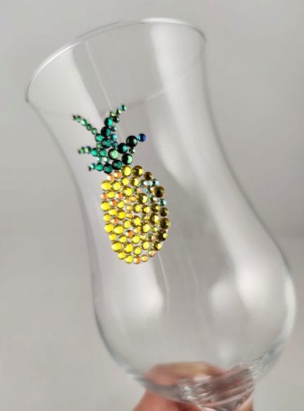 Pineapple Sparkle Glass
