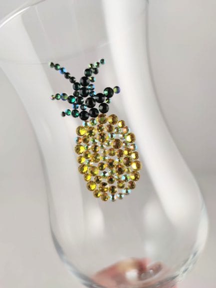 Pineapple Sparkle Glass