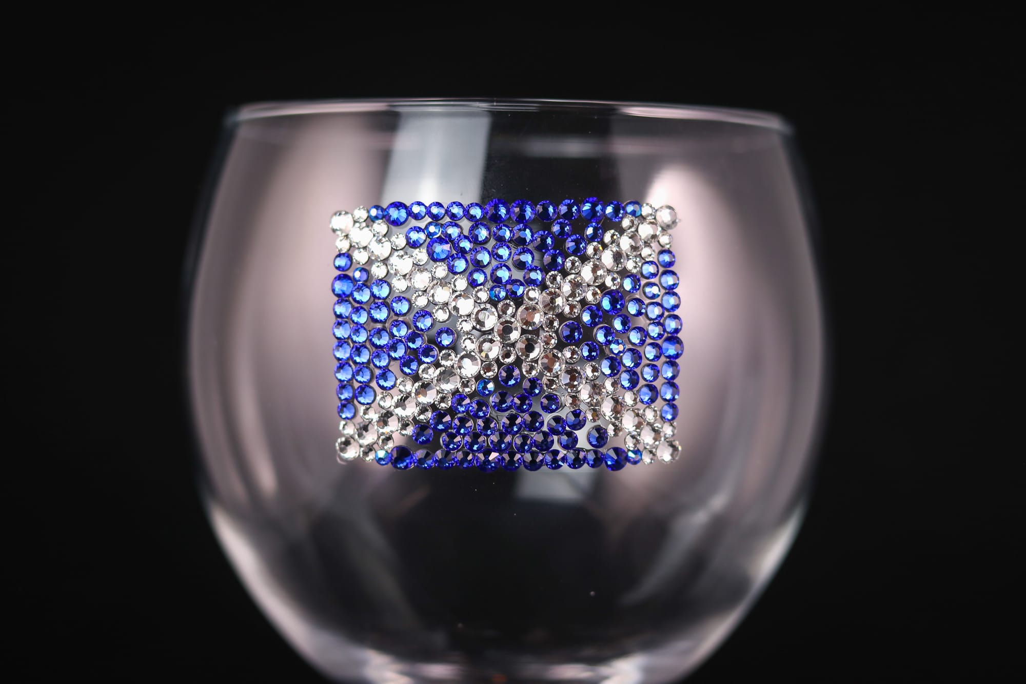 Scottish Flag Sparkly Glass