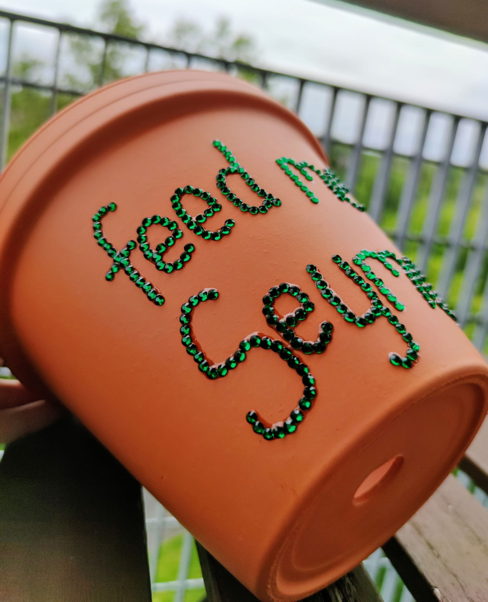 Feed Me Seymour Glitter Plant Pot