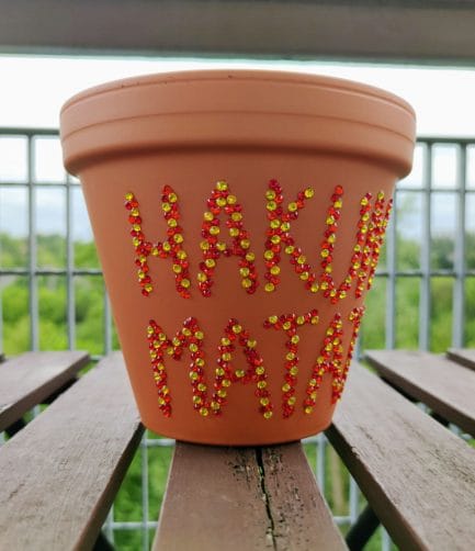Hakuna Matata Rhinestone Plant Pot