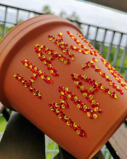 Hakuna Matata Rhinestone Plant Pot
