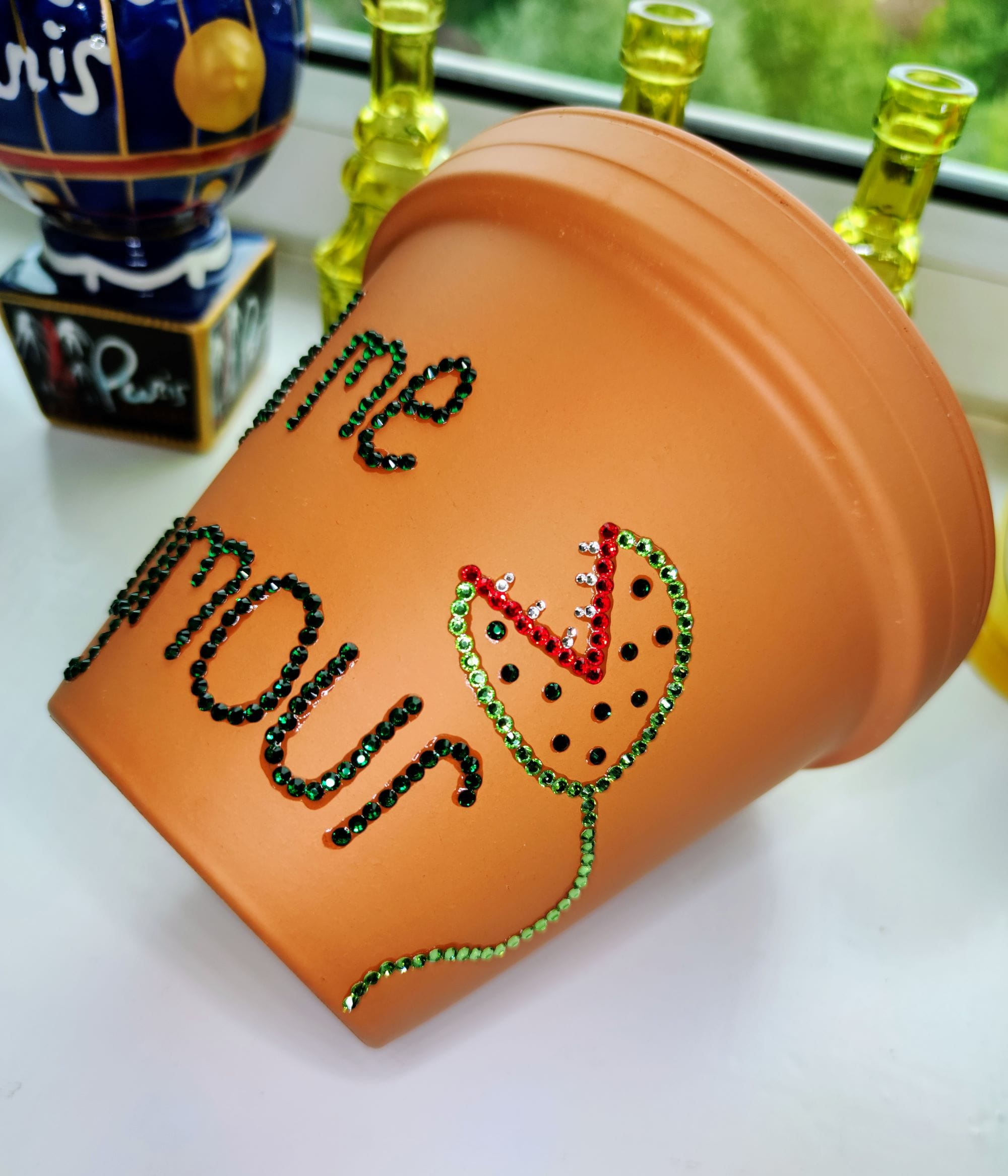 Feed Me Seymour Glitter Plant Pot