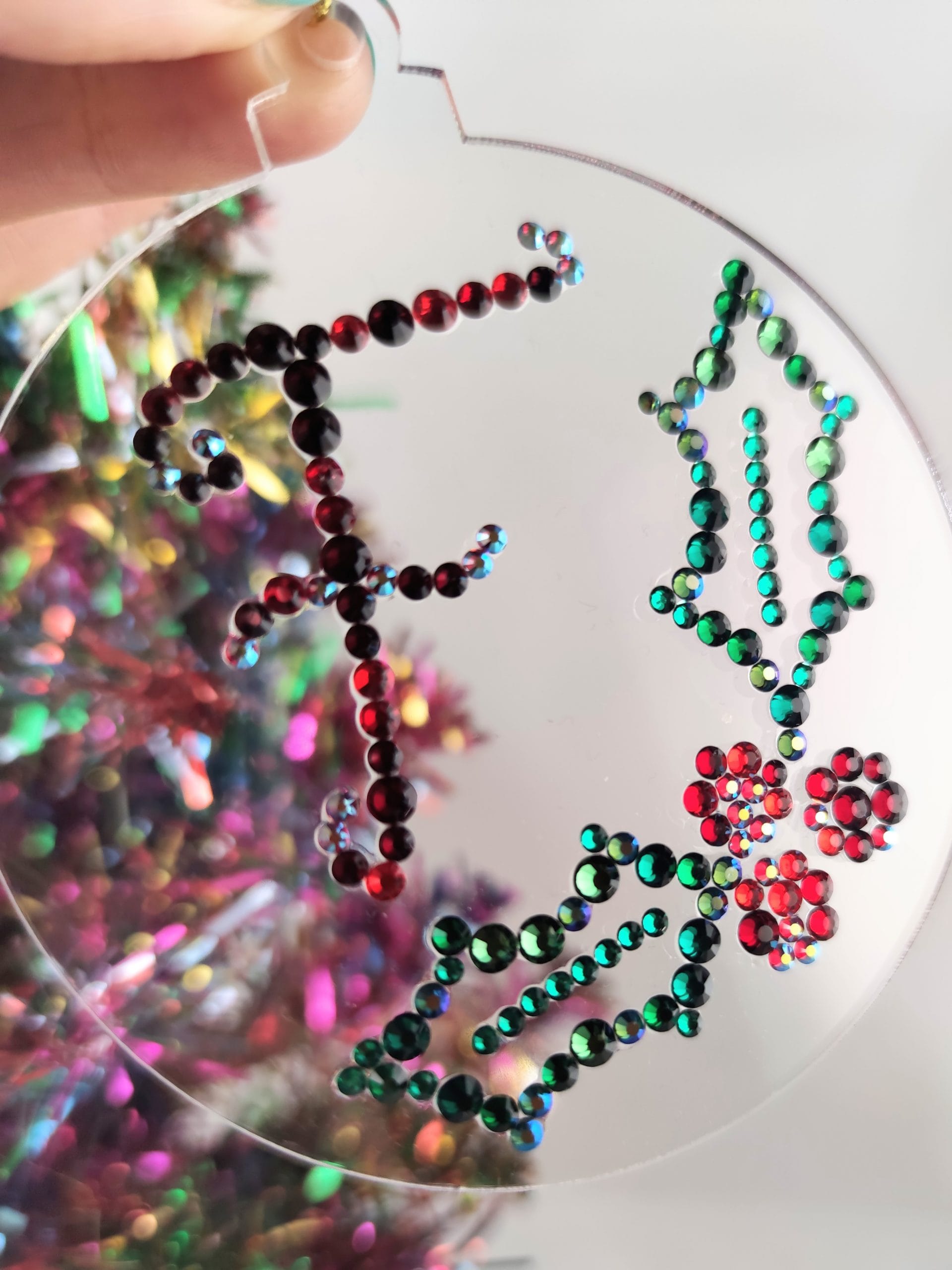 Personalised Rhinestone Christmas Decoration