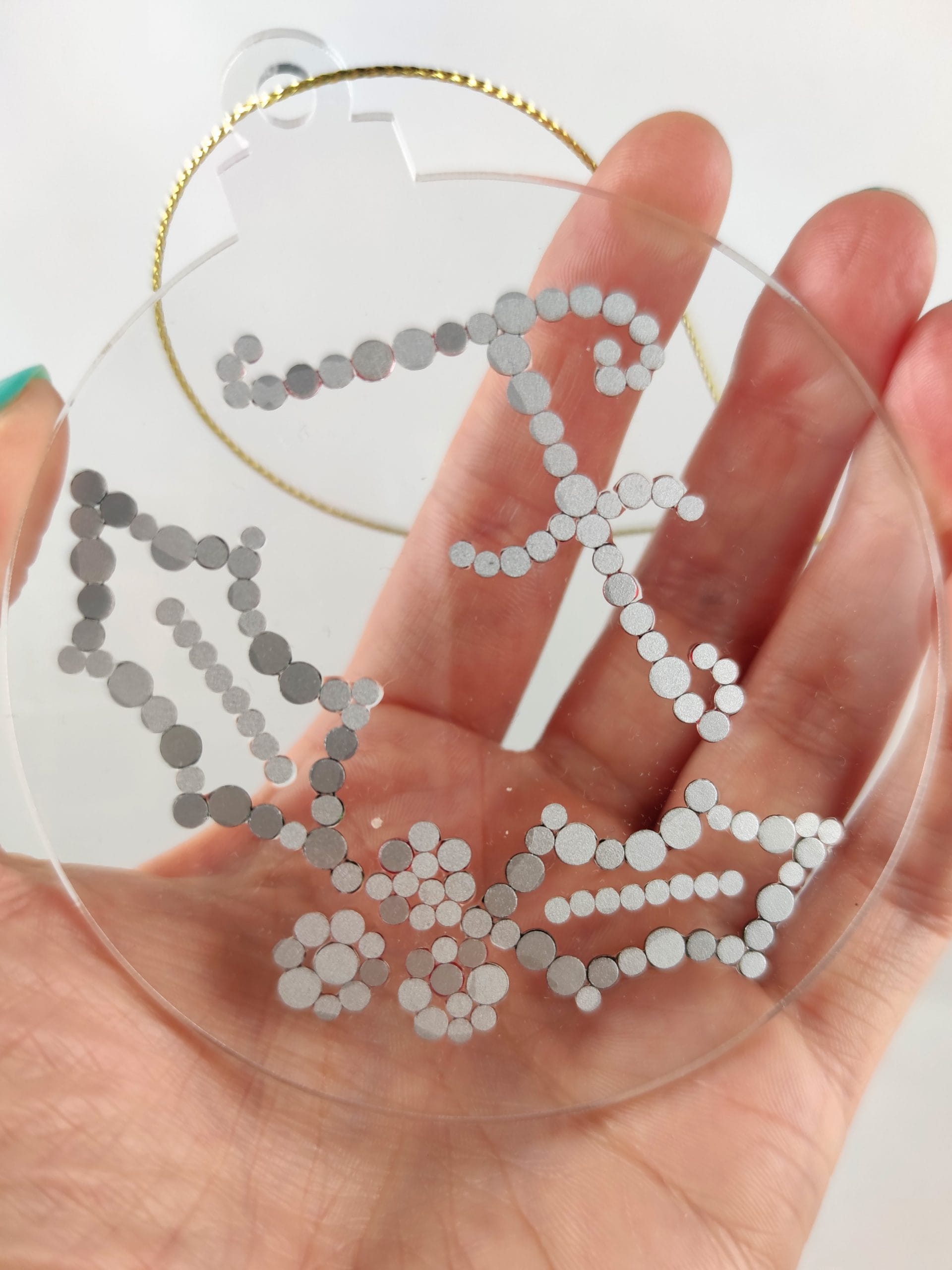 Personalised Rhinestone Christmas Decoration