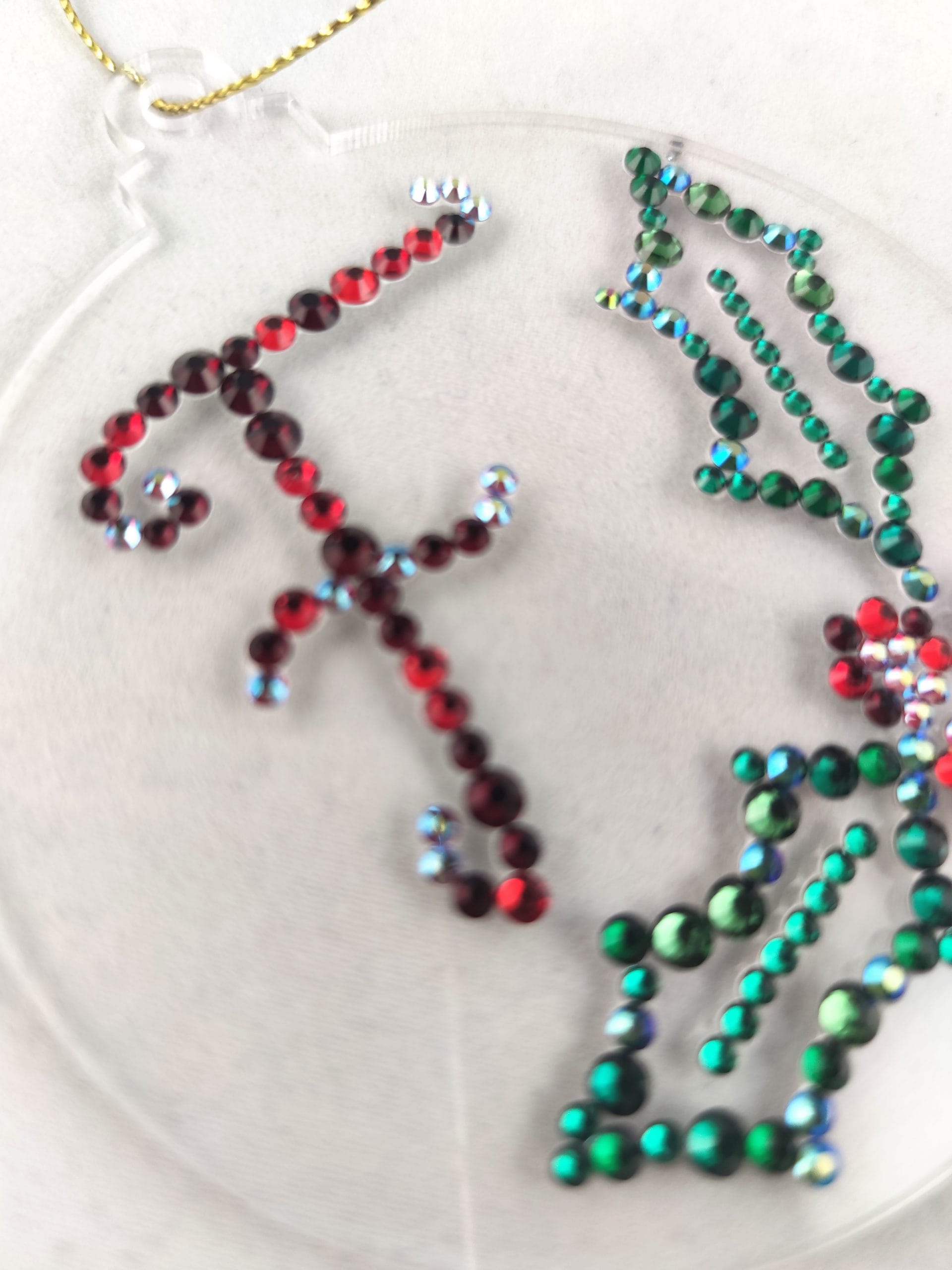 Personalised Rhinestone Christmas Decoration