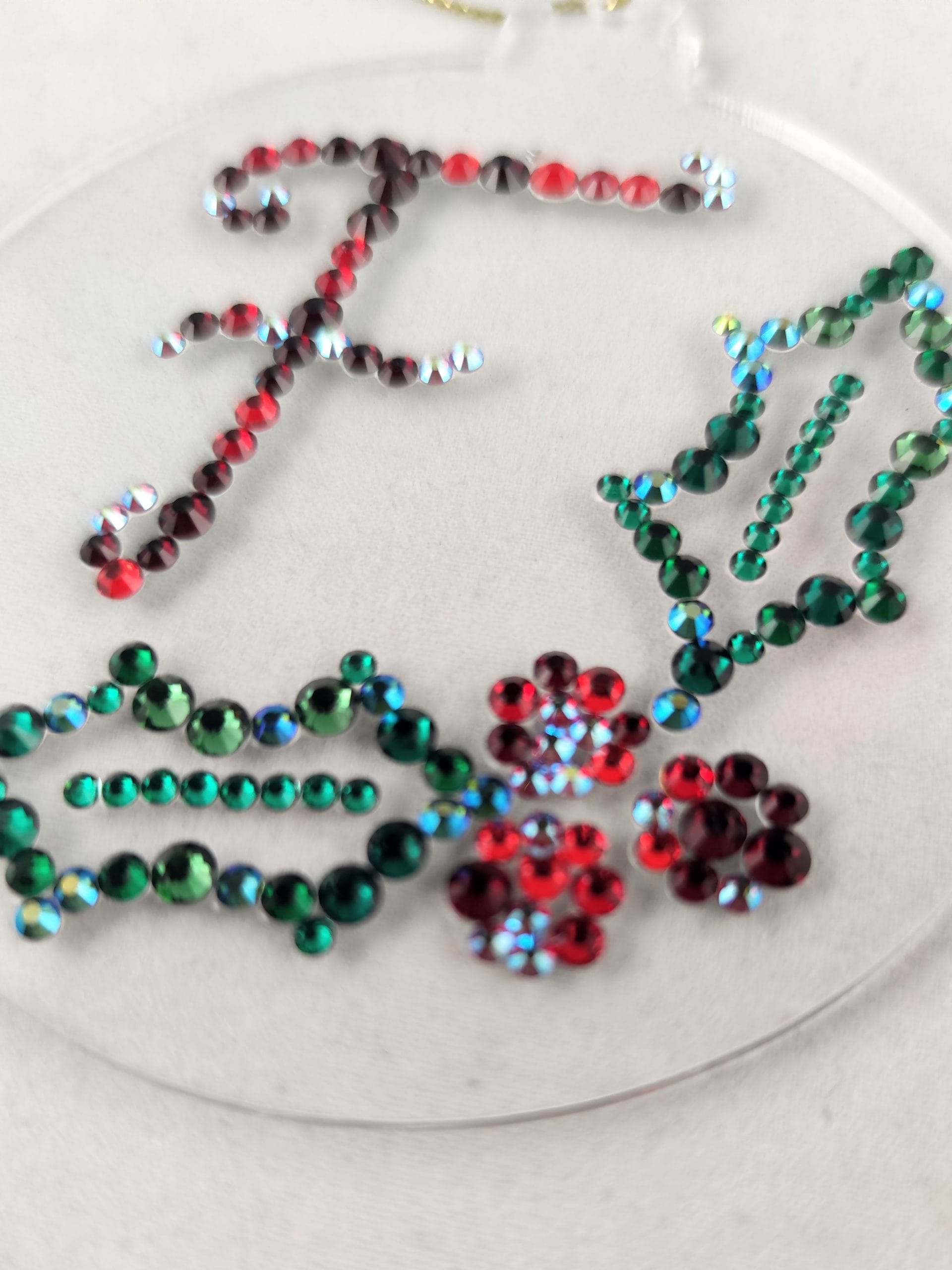 Personalised Rhinestone Christmas Decoration