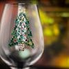 Christmas Tree Rhinestone Bling Glass